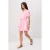 TRENDYOLMİLLA Dames Roze Effen Kort / Mini Kort Skater Jurken