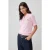 TRENDYOLMİLLA Dames Roze Ajour Kort Regular fit Blouses