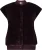 GEISHA Gilet fur with rib Bordeaux Rood dames