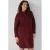 s.Oliver Curve corduroy korte jurk donkerrood