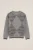 WE Fashion – Jongens oversized gebreide trui met print – Oversized – Grijs – Katoen –