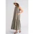 Maxi-jurk met Kraag en Rimpeldetails