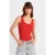 Geribbelde Mouwloze Cami Blouse