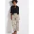 Street One Dames Broek met gedessineerde straight legs in Beige