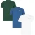 3-pack Nike Sportswear Club T-shirts voor Heren in Groen/Blauw/Wit