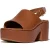 Fitflop Platfforms Hiel Backstrap Leer Dames Diep Tan Flip-Flops