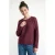 VERO MODA rechtvallende gebreide trui – donkerrood