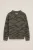 WE Fashion – Jongens jacquard trui – Regular fit – Legergroen – Katoen –