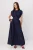 TRENDYOLMİLLA Dames Donkerblauw Effen Maxi Kort Skater Jurken