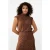 EsQualo Top Crinkle Velvet Brandy