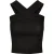 Urban Classics Dames top met kruishals