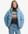 Sportieve Capuchon Pufferjas Blue
