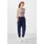 Mid-waist dunne jersey joggingsbroek met zak