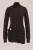 WE Fashion – Dames coltrui met goud accent – Regular fit – Donkerbruin –