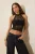 TRENDYOLMİLLA Dames Zwart Effen Mouwloos Getailleerd Blouses