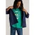 White Stuff Travel Graphic Tee Teal Print