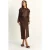 Hoog-waisted Midi Pencilrok met Split