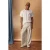 TRENDYOL MAN Heren Ecru Landschapsprint Kort Oversized T-shirts