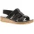 Hush Puppies Dames Sandalen Eden Leder Geelstevige zwart