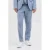JACK & JONES PREMIUM gemêleerde slim fit pantalon JPRRIVIERA met linnen blauw