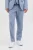 JACK & JONES PREMIUM gemêleerde slim fit pantalon JPRRIVIERA met linnen blauw