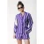 Colourful Rebel viscose gestreepte blouse – lavendel