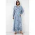 Geprinte V-hals Maxi-jurk