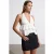 Halterneck Poplin Blouse met Ruffle Detail
