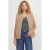 JJXX GIRL teddy rechtvallend gilet – lichtbruin