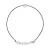 Diamond armband set met Clos 0,03 Cts Black Nylon 925