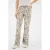 gardeur denim regular waist flared broek beige