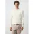 Mango Man regular fit gebreide trui met wol en kasjmier – naturel wit