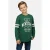 Cars gestreepte longsleeve met tekst – groen