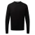 Premier Heren gebreid katoenen crew neck sweatshirt (Zwart)