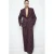Mango straight high waist broek donkerrood