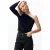 Catwalk Junkie Asymmetric Fuzzy Knit Black