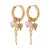 Label Kiki gold plated oorbellen Juna