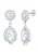 ELLI PREMIUM Oorbellen ‘Elegant Funkelnd’  zilver