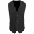 Premier Heren Gevoerde Polyester Taillejas / Catering / Bar Slijtage (Zwart)