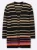 SHEEGO Gebreid vest  donkerbeige / lila / oranje / zwart