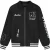 Malelions Men Casino Varsity Jacket | Black