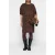 10DAYS Statement Dress Leopard Dark Fudge