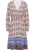 IZIA Wikkeljurk Dames Blauw Veelkleurig