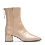 Unisa Lucas lakleren enkellaarzen beige