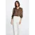 Morgan blouse met zebra – zwart
