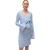 Mamalicious Mlaniset zwangerschapsjurk met lange mouwen en overslag voor dames (Copen Blauw)