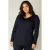Base Level Curvy basic longsleeve Alize donkerblauw