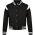 Urban Classics Sweatjack voor meisjes (Zwart/Wit)