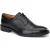Base London Leren Heren zwarte Oxford schoenen met revers