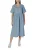 Casual Denim Jurk Korte Mouwen V-hals